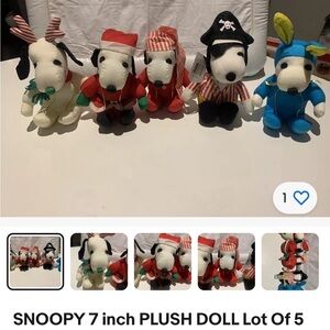 Snoopy variety stuffed toys